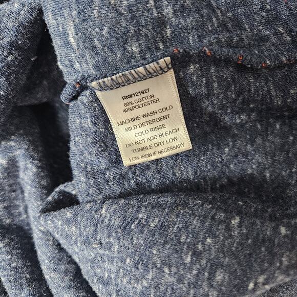 Johnnie-O Emmett Sweatshirt Mens XL Blue 1/4 Zip Pullover Stripes - Picture 6 of 14